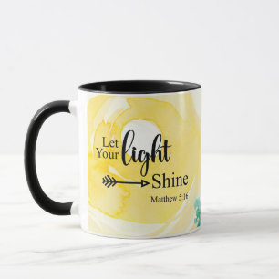 Matthew 5:16 Låt ditt ljus skina Bible Christian Mugg