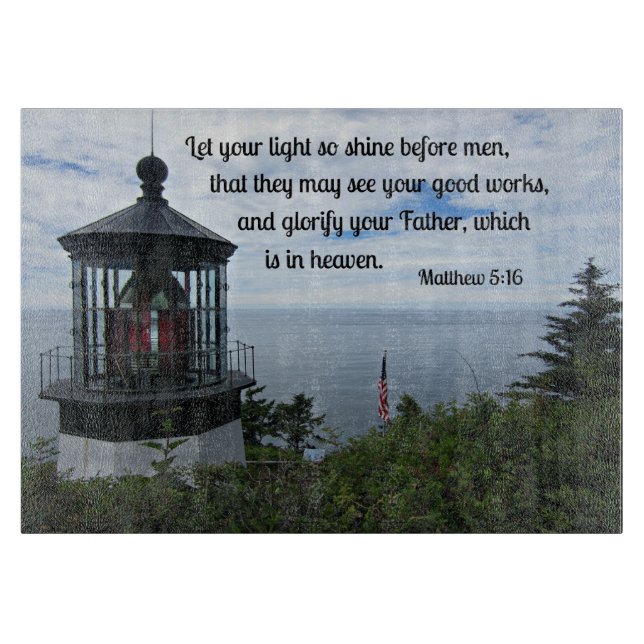 Matthew 5:16 Ljuset skina innan manar.. (Framsidan)