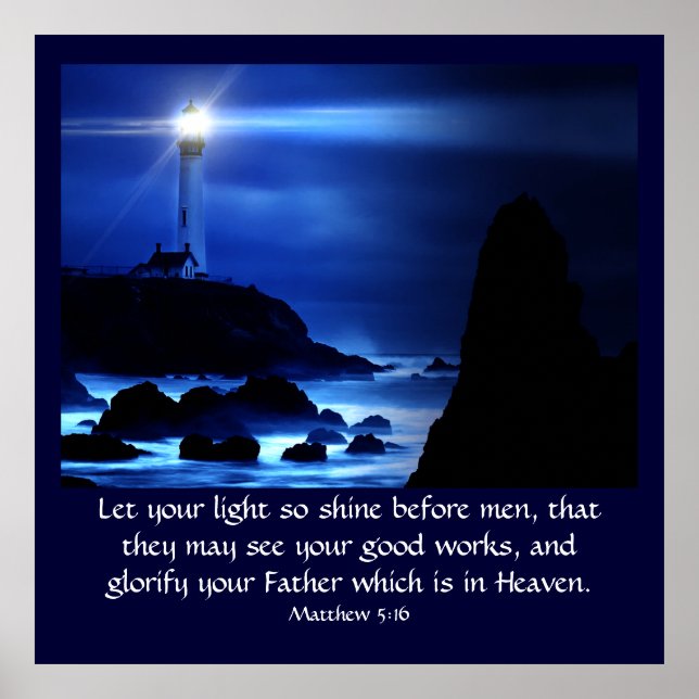 Matthew 5:16 poster (Framsidan)