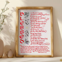 Matthew 5 3 12 Jesus Blsed Christian Bible Verse