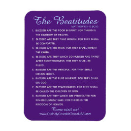 Matthew 5:3 till 5:10 Heliga Skriptur 8 Beatitudes Magnet