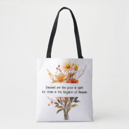 Matthew 5:3 Tote Bag Tygkasse