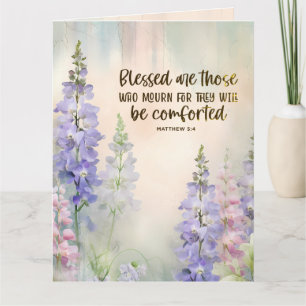 Matthew 5:4 Välsignade är de som Mourn Sympathy Kort