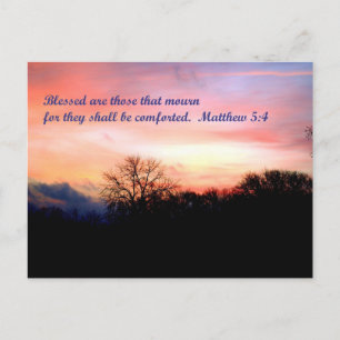 Matthew 5:4 vykort