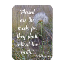 Matthew 5:5, magnet