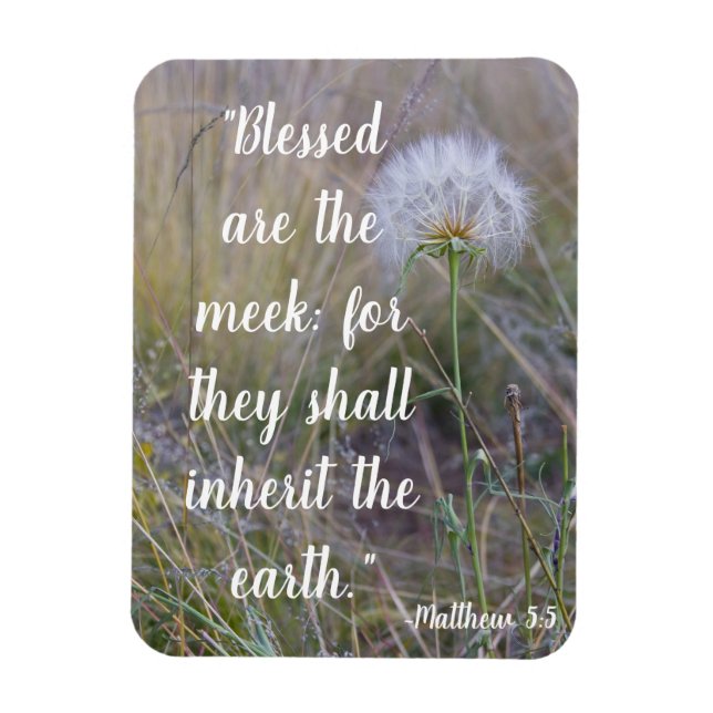 Matthew 5:5, magnet (Vertikal)