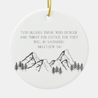 Matthew 5:6 Jul Ornament