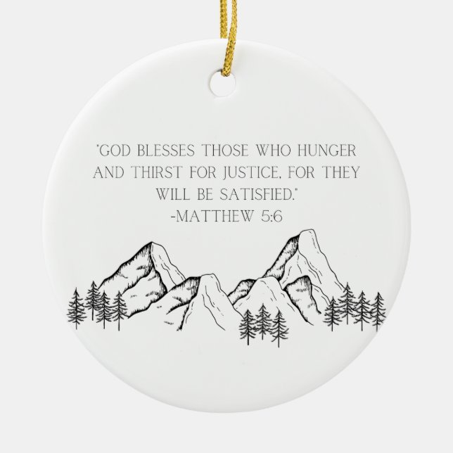Matthew 5:6 Jul Ornament (Framsidan)