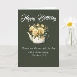 Matthew 5:7 Christian Birthday Wishes Kort