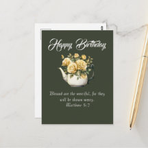 Matthew 5:7 Kristna födelsedagsönskningar