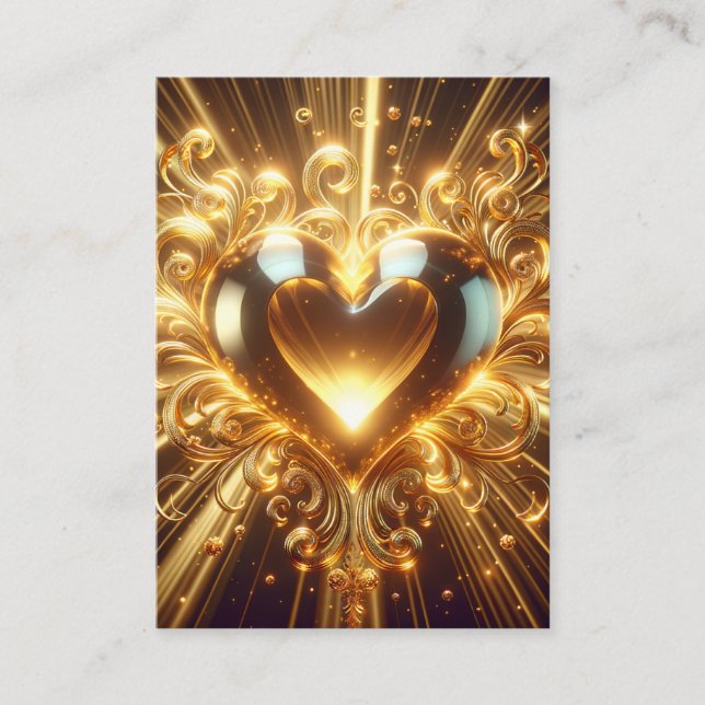 Matthew 5:8 KJV-kort - Rur i hjärtat Visitkort (Framsida)