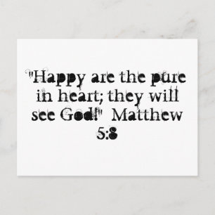 Matthew 5:8 vykort