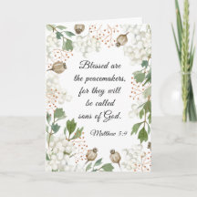 Matthew 5 9 Blomade är Peacemakers bibel