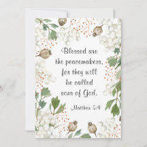 Matthew 5 9 Saliga äro fredsstiftarna Bibel Platt