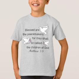 Matthew 5:9 Välsignade är Peacemakers Boys Tee