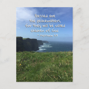 Matthew 5:9 Välsignade är Peacemakers, Irland Vykort