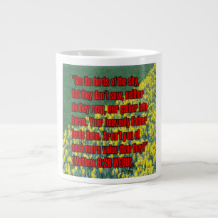 Matthew 6:26 WEBU Mugg Jumbo Mugg