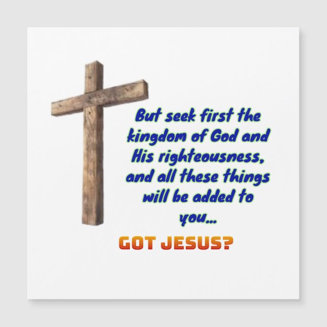 Matthew 6:33 Cross (Framsida)