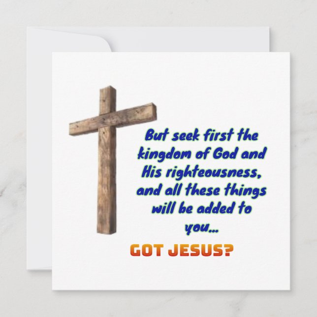 Matthew 6:33 Kor (Framsida)