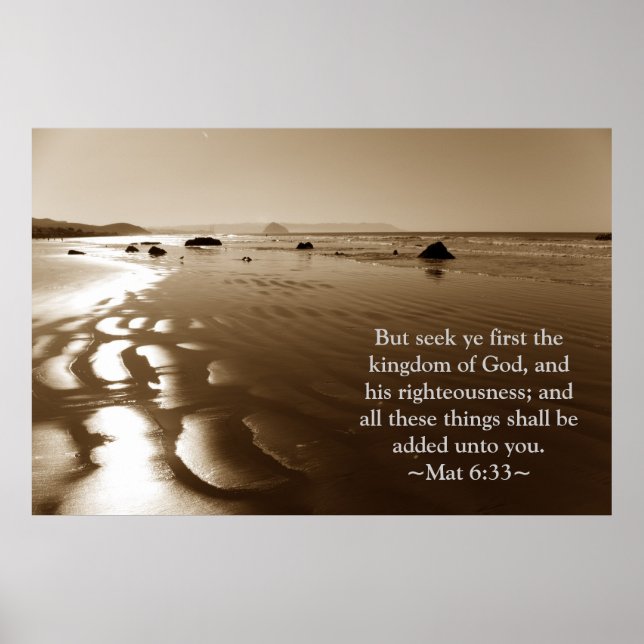 Matthew 6:33 poster (Framsidan)