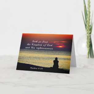 Matthew 6:33 Seek First Kingdom of God Ocean Kort
