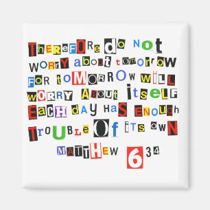 Matthew 6:34 magnet