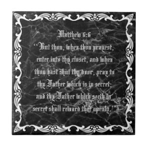MATTHEW 6:6 KAKELPLATTA