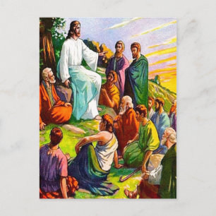 Matthew 6 Jesus undervisar hans följare vykort