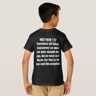 Matthew 7:12 KJV Bibelvers typografi T Shirt