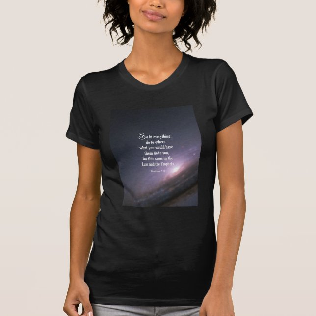 Matthew 7:12 t-shirt (Framsida)
