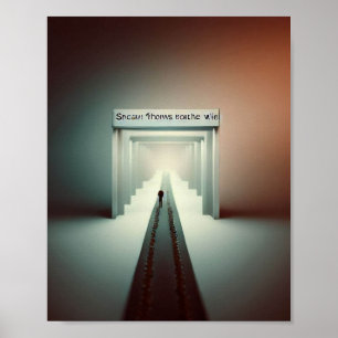 Matthew 7:13-14: "Gå genom den smala grind Poster