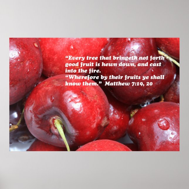 Matthew 7:19, 20 Poster skript (Framsidan)