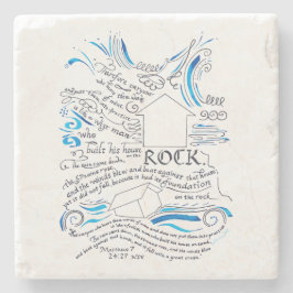 Matthew 7 24 27 House on the Sten bible Verse Stenunderlägg