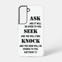 Matthew 7:7 Bible Verse Bold Ask Seek Knock