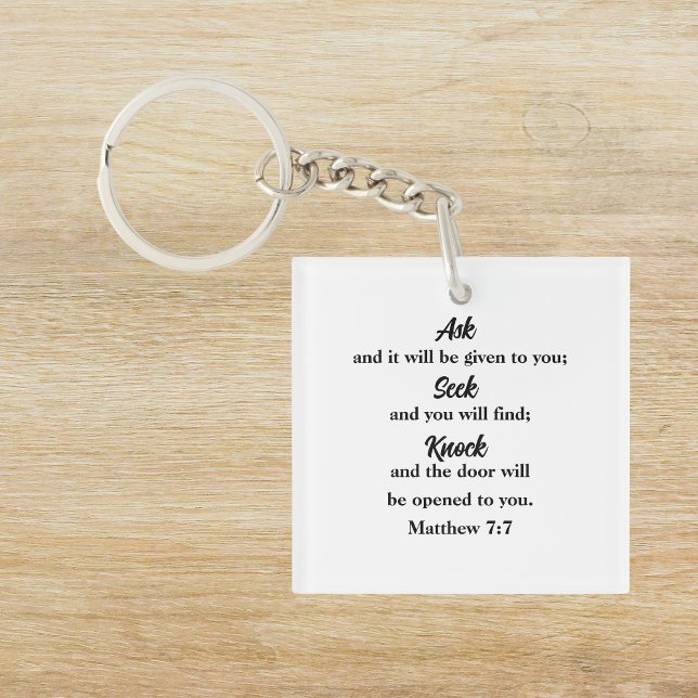 Matthew 7:7 Bible Verse Christian (Skapare uppladdad)