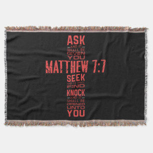 Matthew 7:7 Bible Verse Kor Filt