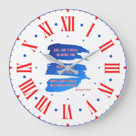 Matthew 7:7 KJV Bible Verse Roman Numeral Stor Klocka