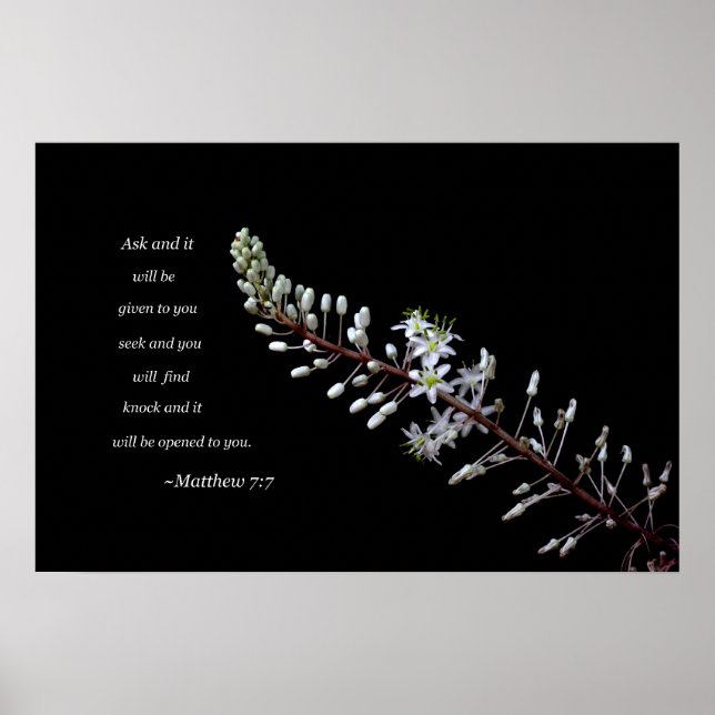 Matthew 7:7 poster (Framsidan)