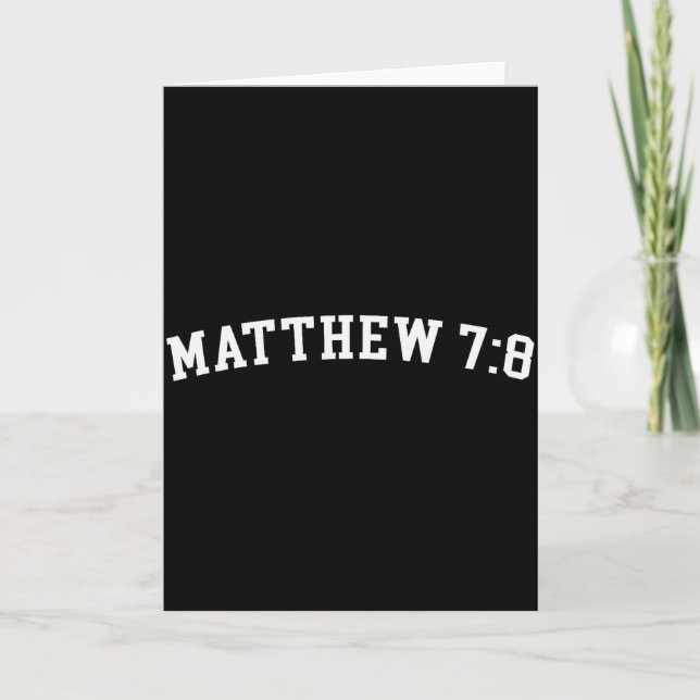 Matthew 7_8  kort (Framsida)