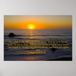 Matthew 8:25-26 poster