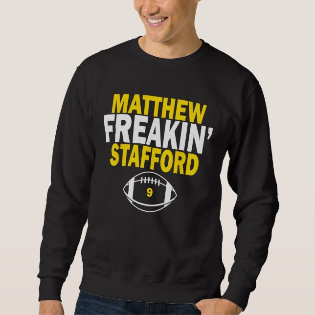 Matthew Freakin's Stafford nummer 9 Lång Ärmad Tröja (Framsida)