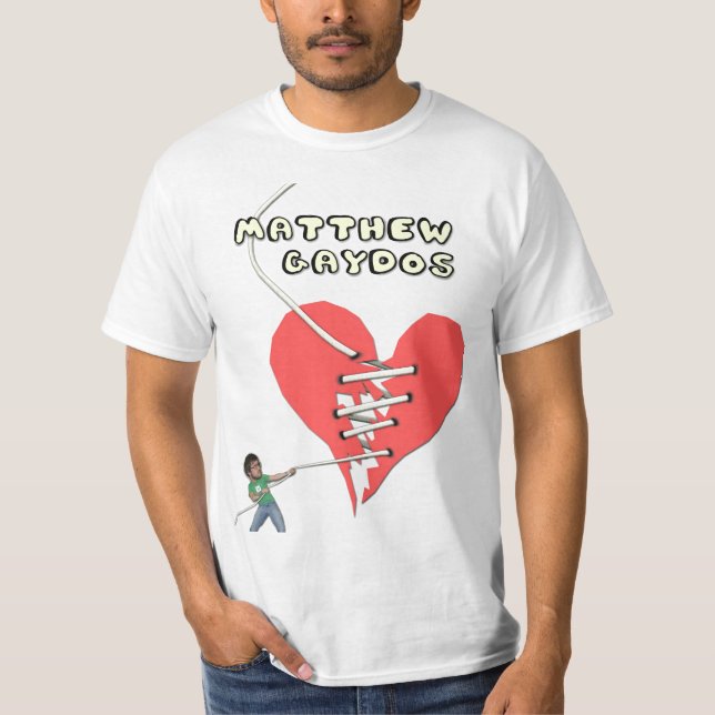Matthew Gaydos bruten hjärtaTshirt Tee (Framsida)