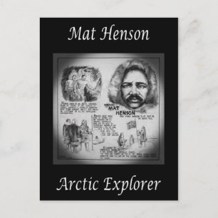 Matthew Henson ~ African-American Arktis Explorer~ Vykort