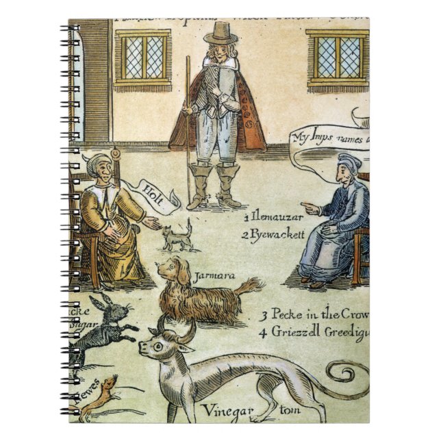 Matthew Hopkins (D 1647) Anteckningsbok Med Spiral (Framsidan)