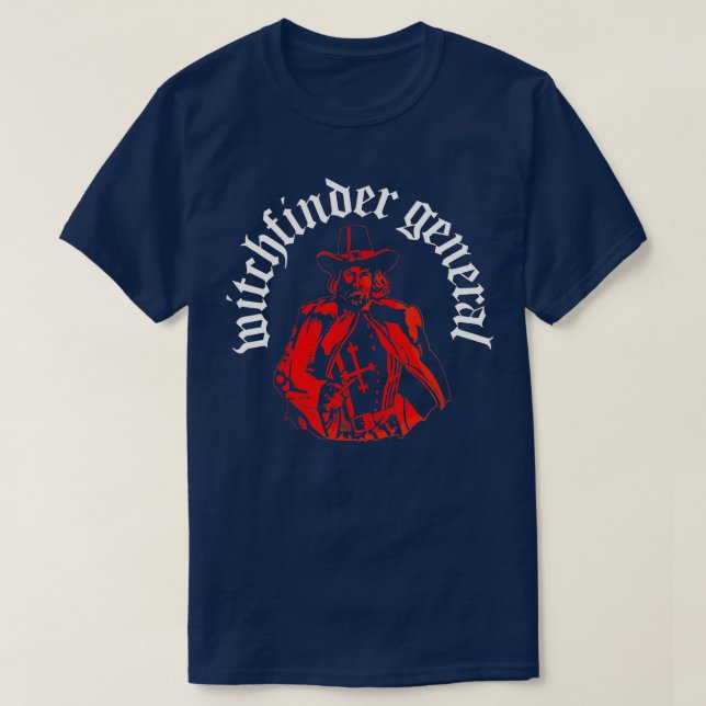Matthew Hopkins Witchfinder General Witch Hunter T Shirt (Design framsida)