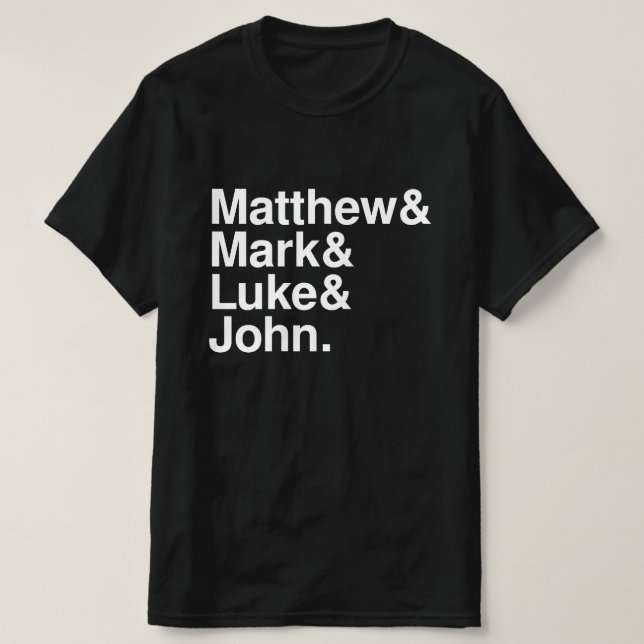 MATTHEW MARK LUKE JOHN T SHIRT (Design framsida)