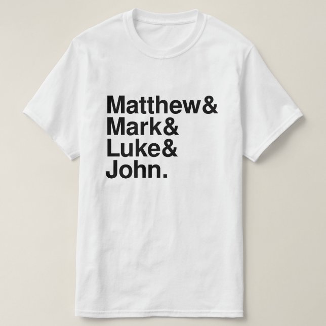 MATTHEW MARK LUKE JOHN T SHIRT (Design framsida)