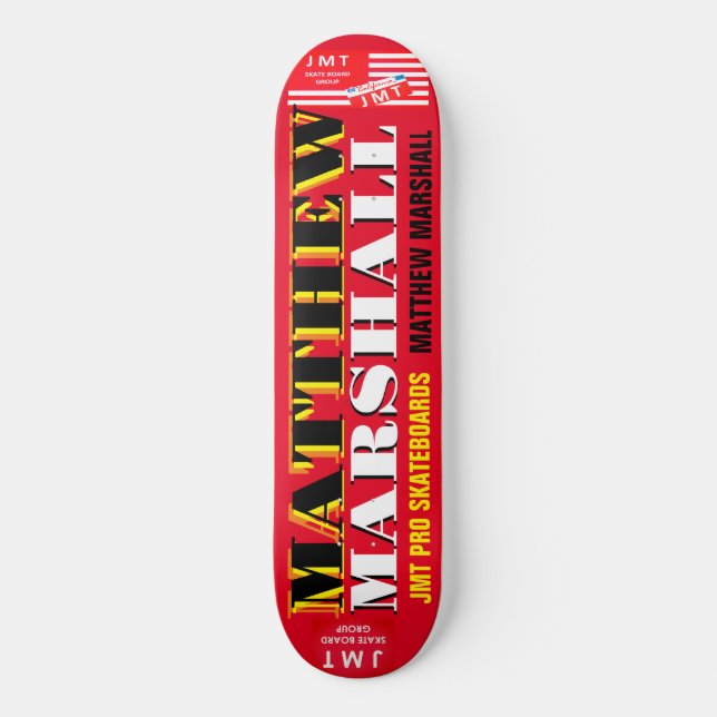 MATTHEW MARSHALL 8 1/4’ Skateboard Deck (Framsida)