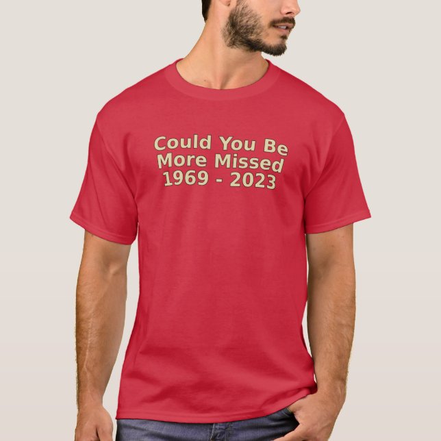 Matthew Perry Kan du saknas mer vän T Shirt (Framsida)