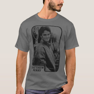 Matthew Perry Retro Aesthetic Fläkt Art Design T Shirt
